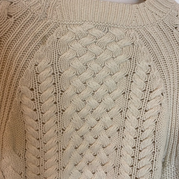 J Crew Knit Fisherman Wool Blend Sweater With Sequins - Picture 4 of 11